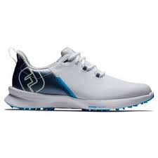 FootJoy Men’s Fuel Sport Golf Shoe White/Navy/Blue Size 10