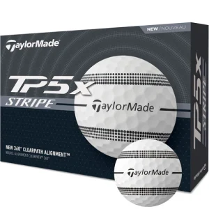 New TaylorMade TP5x Stripe Dozen Golf Balls
