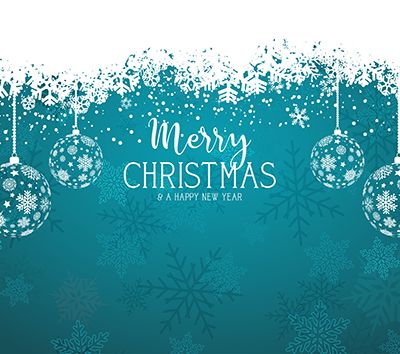 Decorative Christmas and New Year background with hanging bauble
