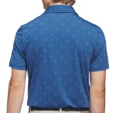 Adidas Ultimate 365 Essence Print Climacool Polo Shirt Dusky Petrol