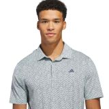 Adidas Ultimate365 Mesh Tango Print CLIMACOOL Golf Polo Shirt Wonder Sage/Navy