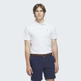 Adidas Ultimate 365+ Soft Print Polo White/Wonder Sage