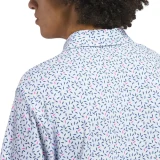 Adidas Ultimate 365+ Soft Print Polo Crystal Sky/Dusky Petrol
