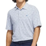 Adidas Ultimate 365+ Soft Print Polo Crystal Sky/Dusky Petrol