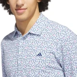 Adidas Ultimate 365+ Soft Print Polo Crystal Sky/Dusky Petrol