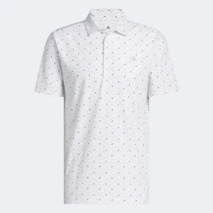 Adidas Ultimate 365+ Soft Print Polo White/Wonder Sage